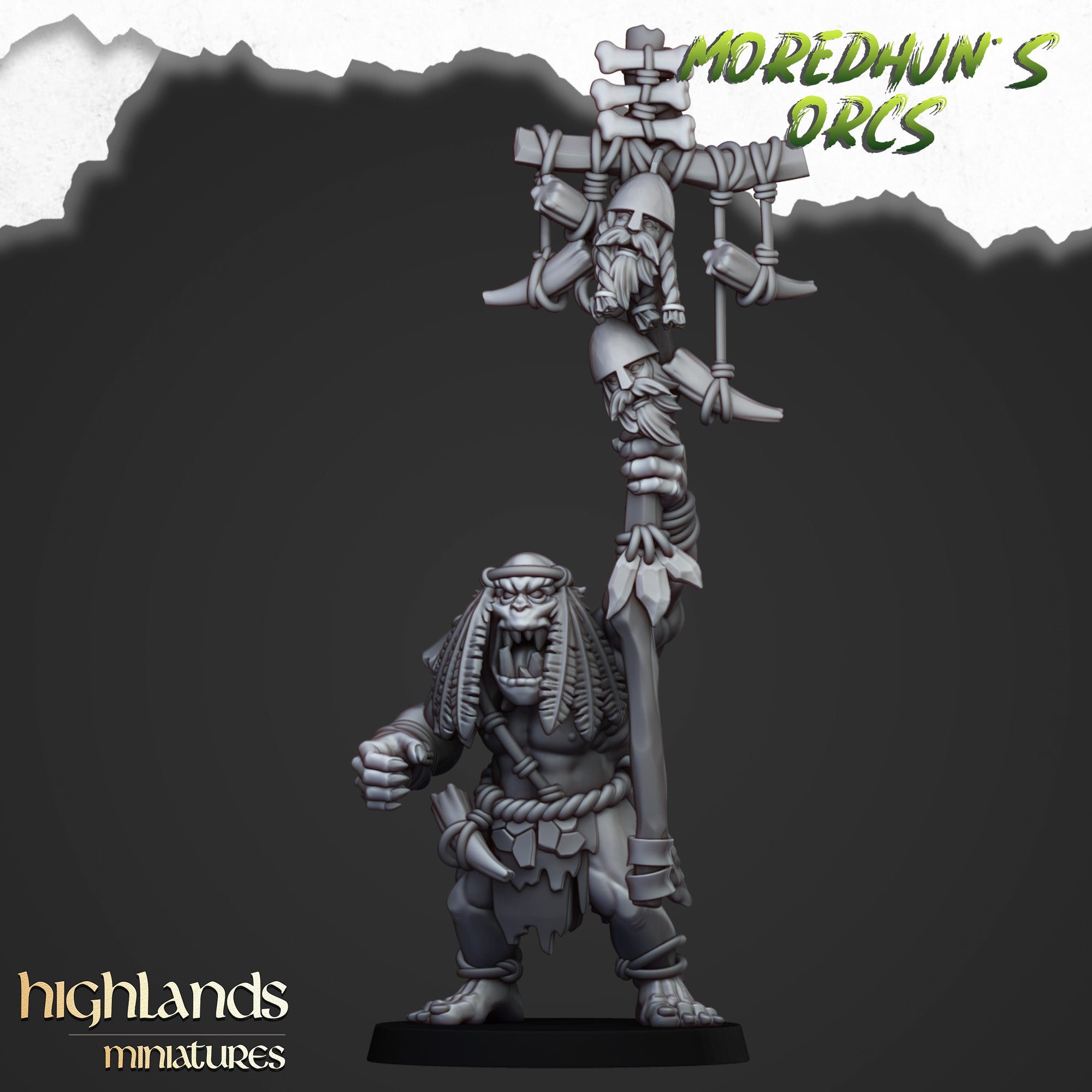 Orcos de cuevas salvajes (x15) - Tribus de orcos y goblins | Highlands Miniatures