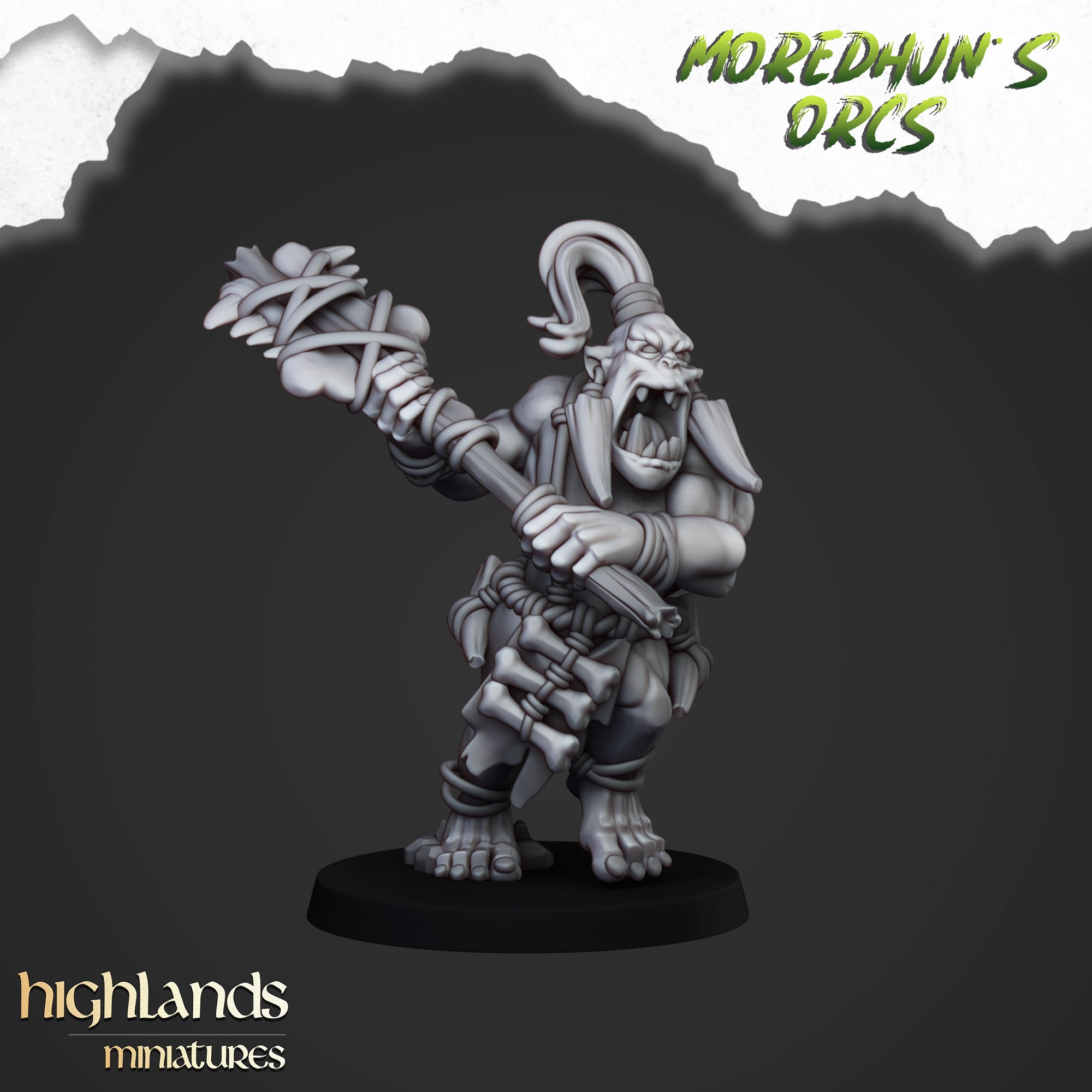 Orcos de cuevas salvajes (x15) - Tribus de orcos y goblins | Highlands Miniatures