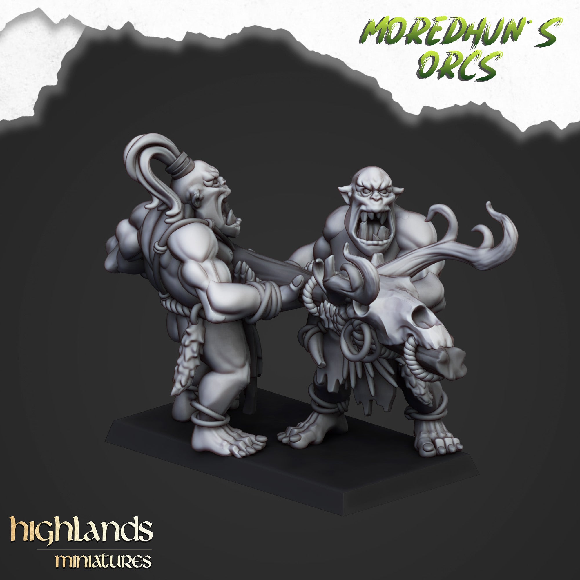 Orcos de cuevas salvajes (x15) - Tribus de orcos y goblins | Highlands Miniatures