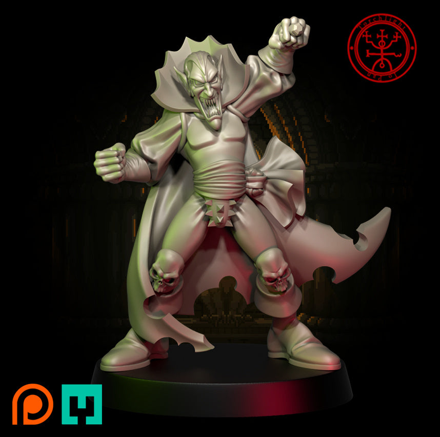 Conde Von Bastus - Jugador estrella vampiro - Fútbol de fantasía - Modelos de antorchas