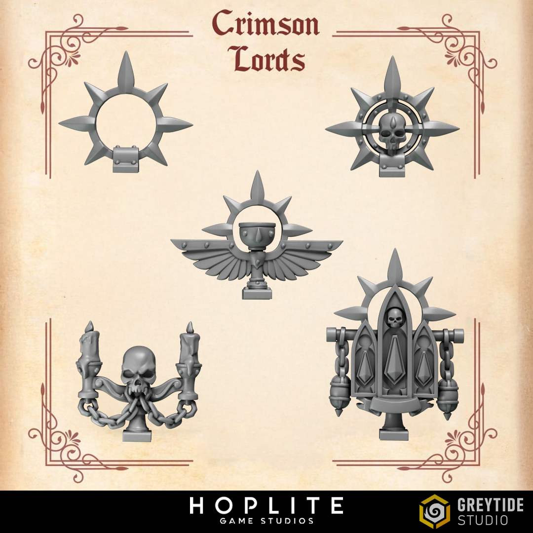 Decoraciones para mochilas - Crimson Lords | Grey Tide Studio | Piezas y accesorios de conversión