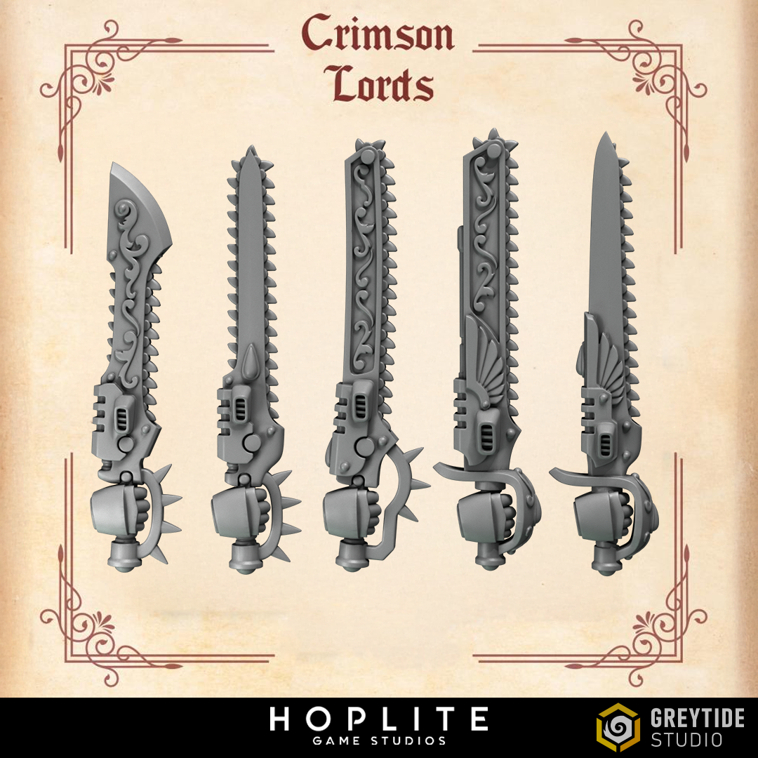 Espadas de cadena - Crimson Lords | Grey Tide Studio | Piezas y accesorios de conversión