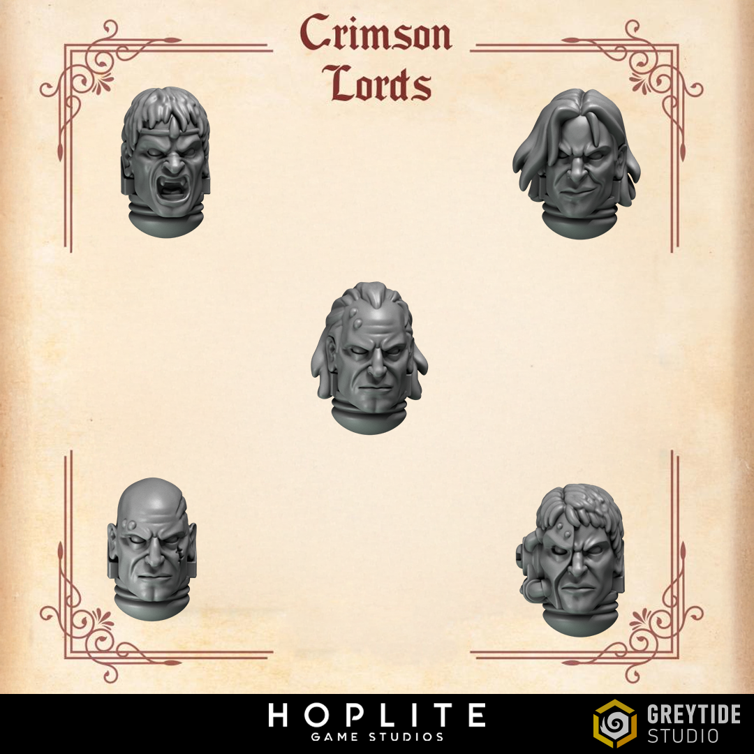 Cabezas marinas A - Crimson Lords | Grey Tide Studio | Piezas y accesorios de conversión