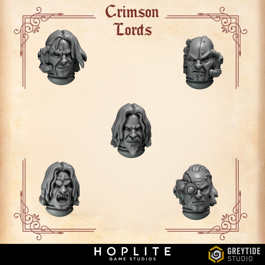 Cabezas marinas B - Crimson Lords | Grey Tide Studio | Piezas y accesorios de conversión