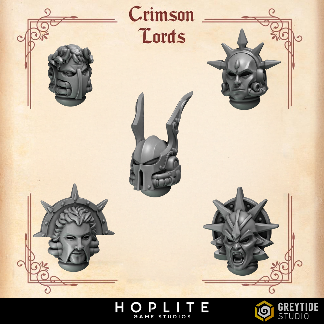 Cabezas marinas C - Crimson Lords | Grey Tide Studio | Piezas y accesorios de conversión