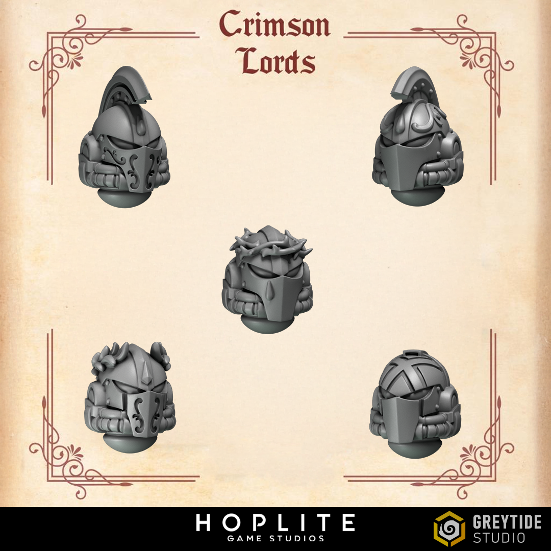Marine Heads E - Crimson Lords | Grey Tide Studio | Piezas y accesorios de conversión