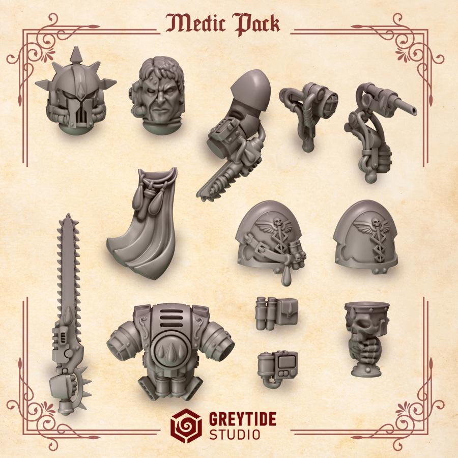 Paquete médico - Crimson Lords | Grey Tide Studio | Piezas y accesorios de conversión
