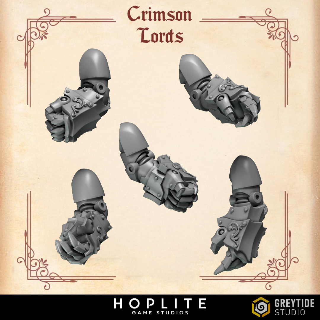 Puños de poder A - Crimson Lords | Grey Tide Studio | Piezas y accesorios de conversión