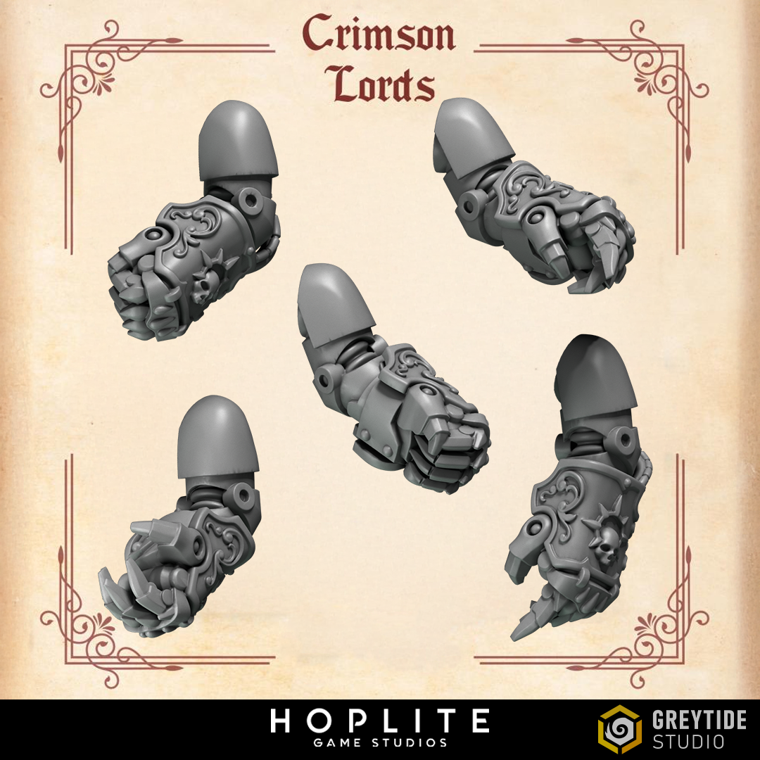 Puños de poder B - Crimson Lords | Grey Tide Studio | Piezas y accesorios de conversión