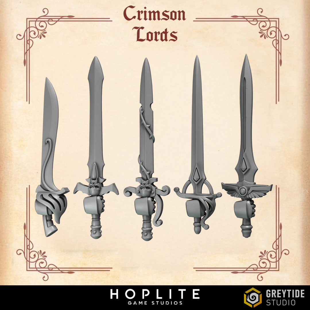 Espadas de poder - Crimson Lords | Grey Tide Studio | Piezas y accesorios de conversión