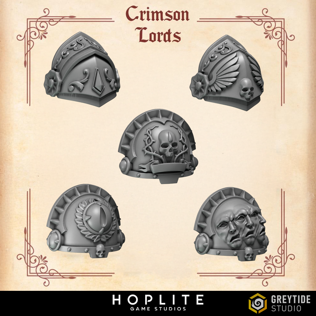 Hombreras Termi - Crimson Lords | Grey Tide Studio | Piezas y accesorios de conversión