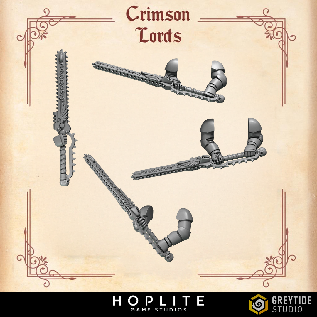 Espadas sierra de dos manos - Crimson Lords | Grey Tide Studio | Piezas y accesorios de conversión