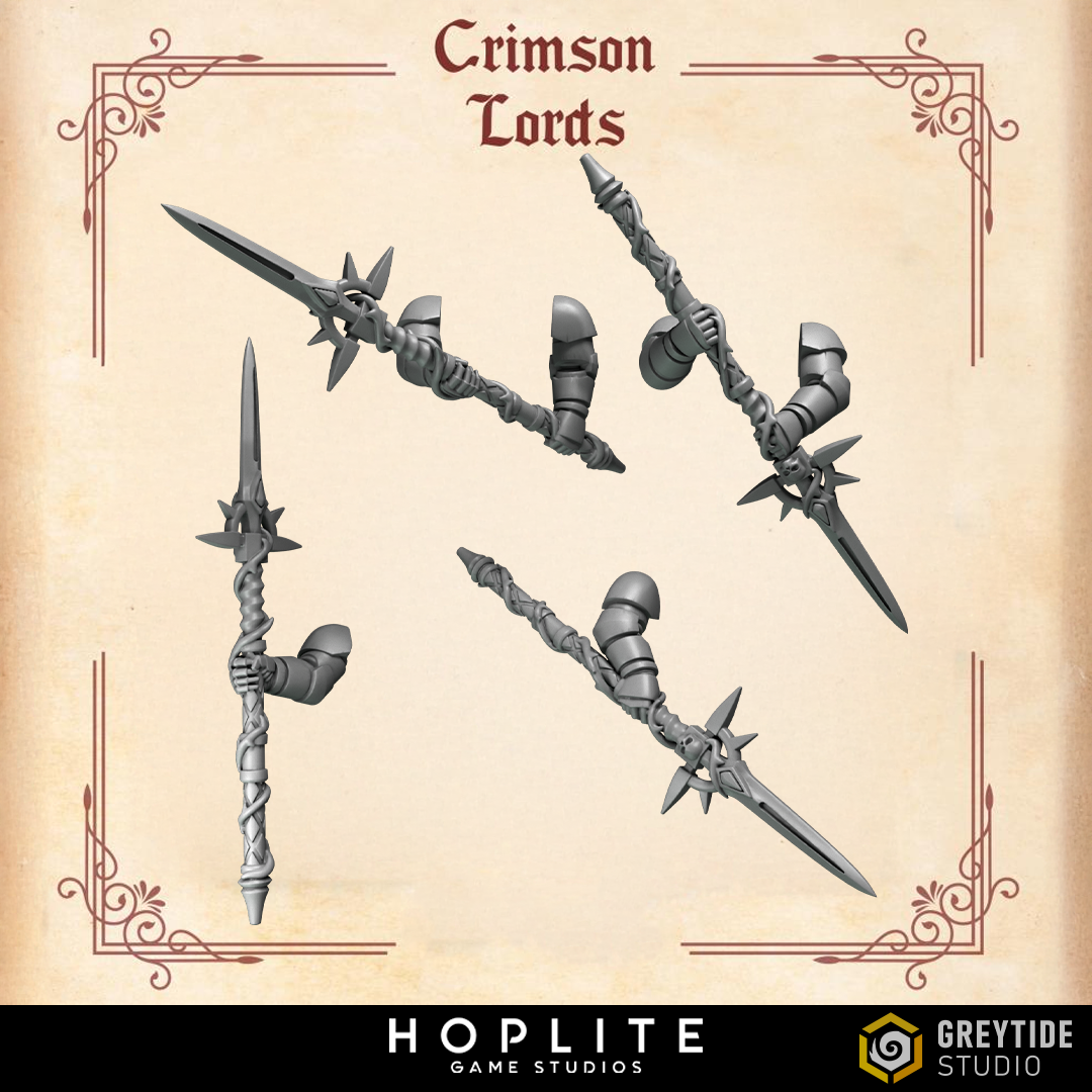 Lanzas de dos manos C - Crimson Lords | Grey Tide Studio | Piezas y accesorios de conversión
