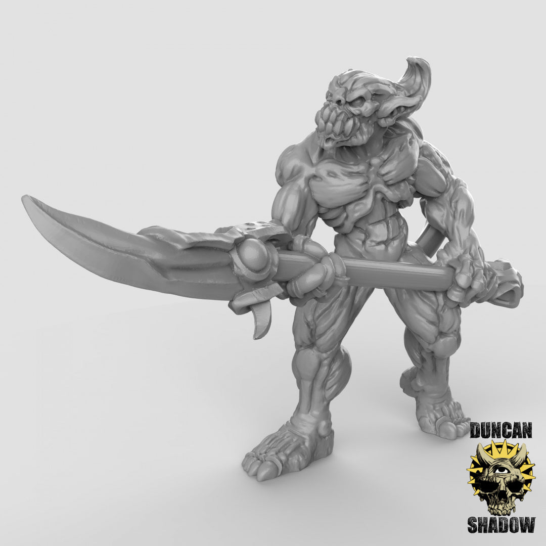 Demon Babau With Spears | Duncan Shadow | Compatible with Dungeons & Dragons and Pathfinder