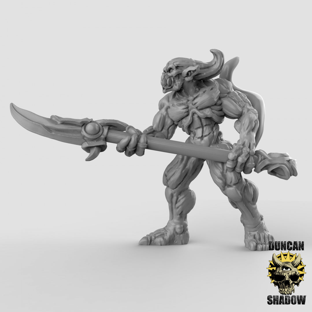 Demon Babau With Spears | Duncan Shadow | Compatible with Dungeons & Dragons and Pathfinder