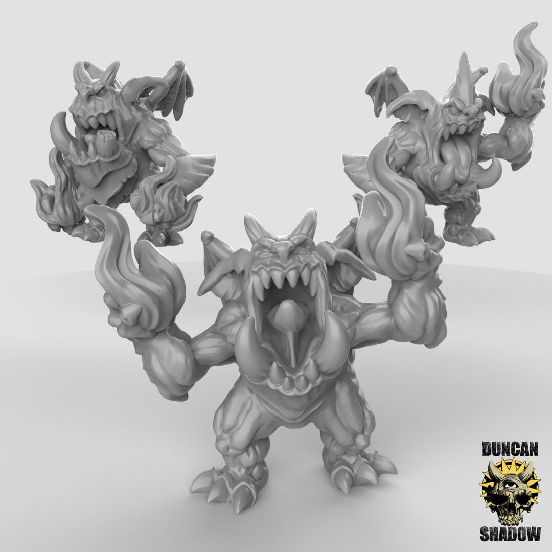 Diablillos demoníacos con llamas mágicas | Sombra de Duncan | Compatible con Dragones y Mazmorras y Pathfinder