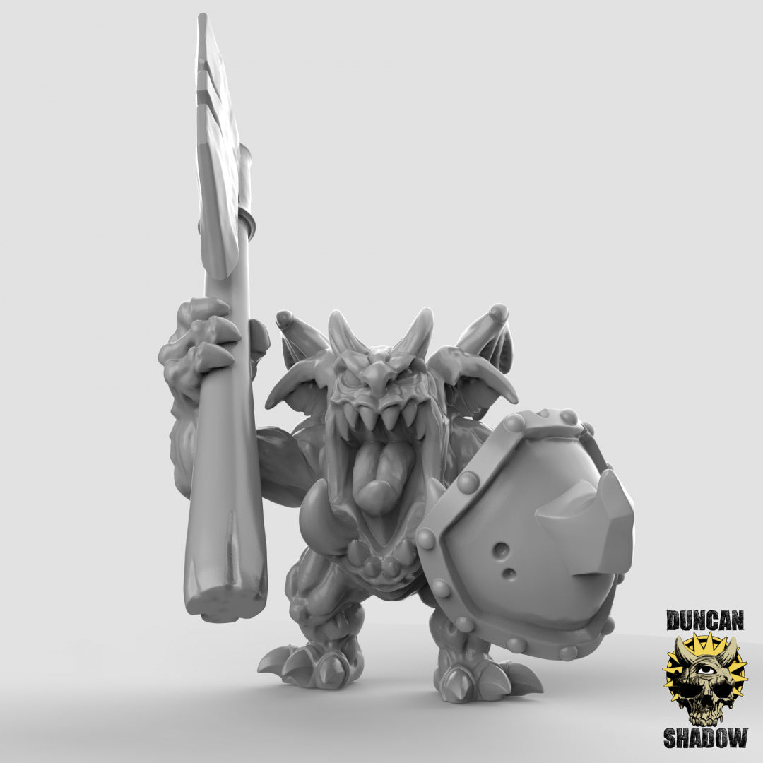 Demon Imps With Polearms | Duncan Shadow | Compatible with Dungeons & Dragons and Pathfinder