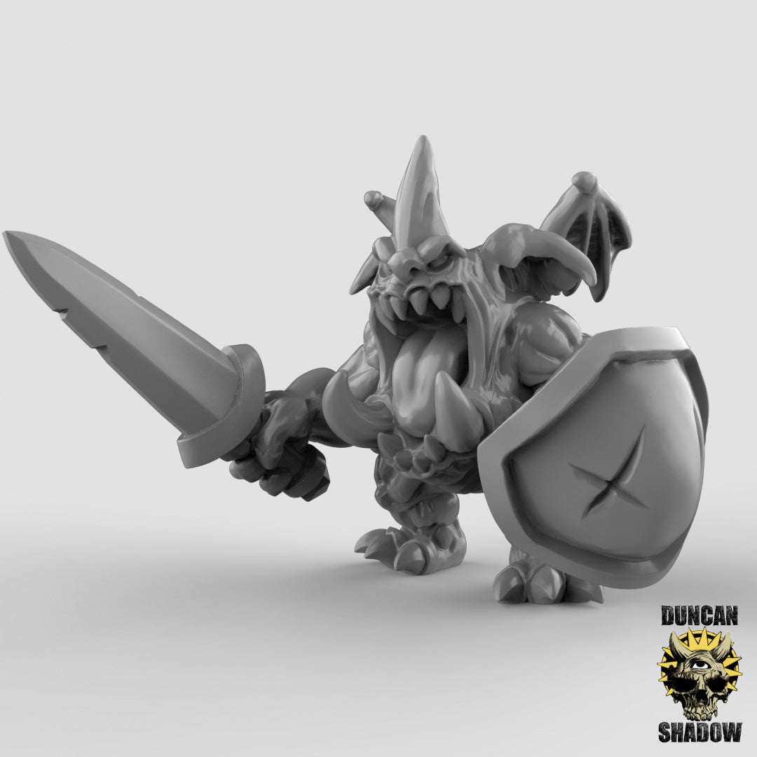 Demon Imps With Swords | Duncan Shadow | Compatible with Dungeons & Dragons and Pathfinder