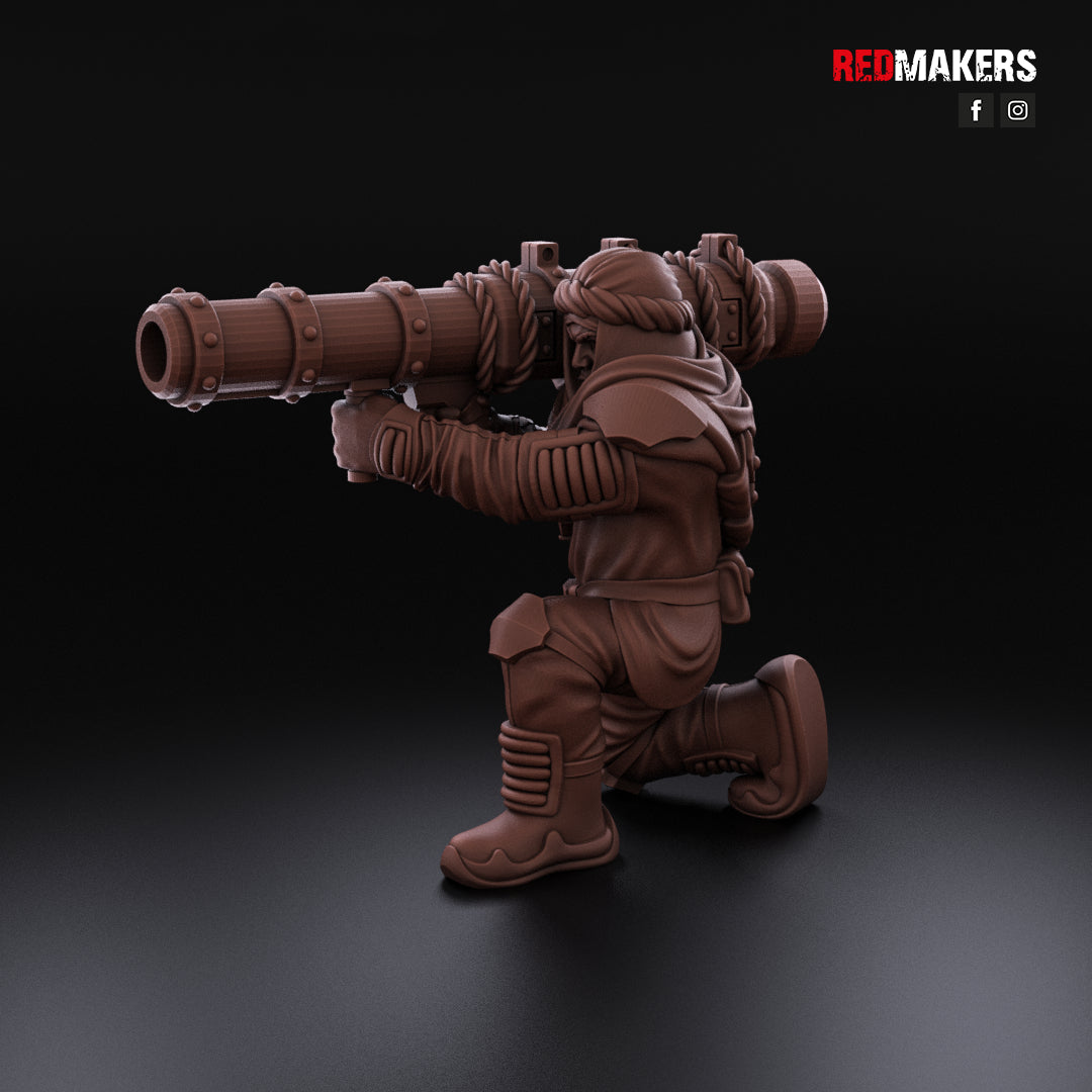 Escuadrón de armas pesadas universales Desert Raiders