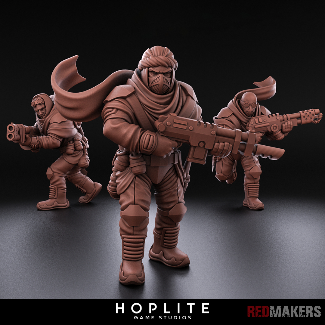 Escuadrón de infantería de los Desert Raiders