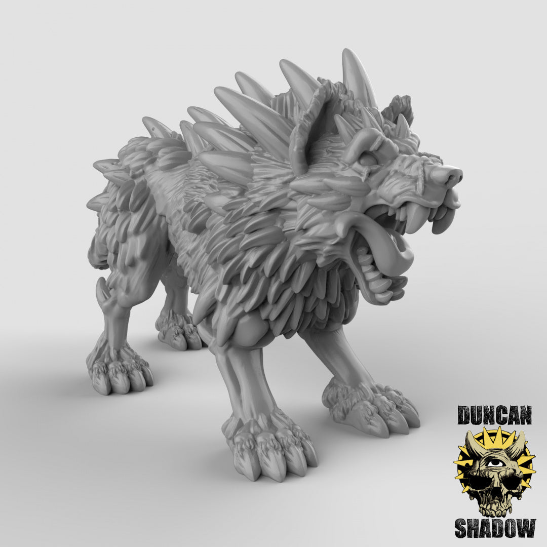 Dire Wolves | Duncan Shadow | Compatible with Dungeons & Dragons and Pathfinder