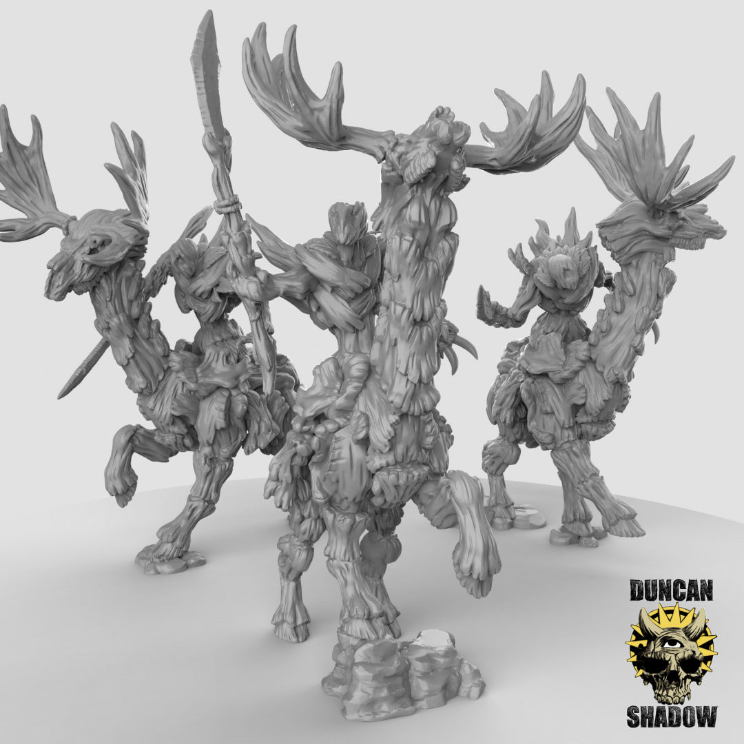 Caballería dríada con lanzas | Sombra de Duncan | Compatible con Dragones y Mazmorras y Pathfinder
