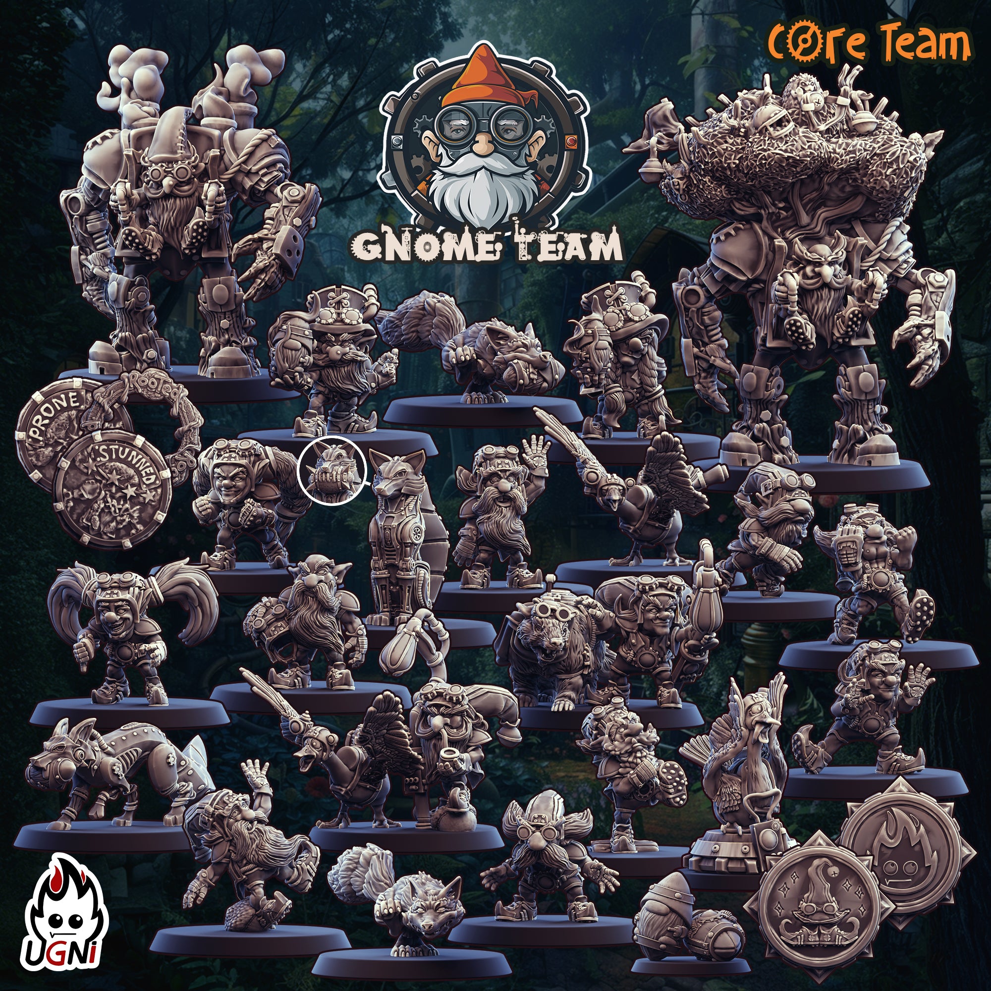 Steampunk Gnome Team (20 Players)