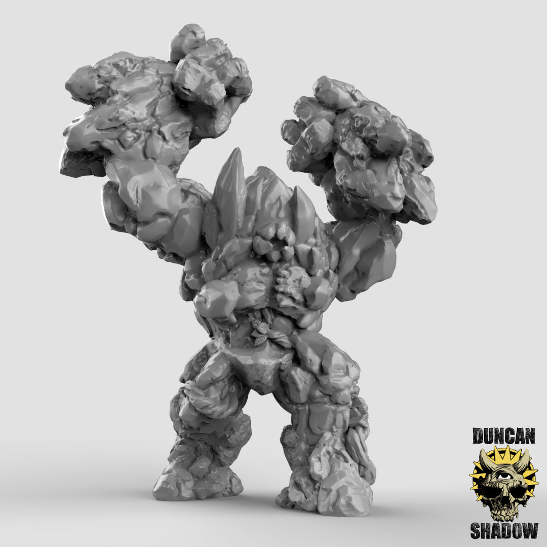 Large Earth Elementals | Duncan Shadow | Compatible with Dungeons & Dragons and Pathfinder