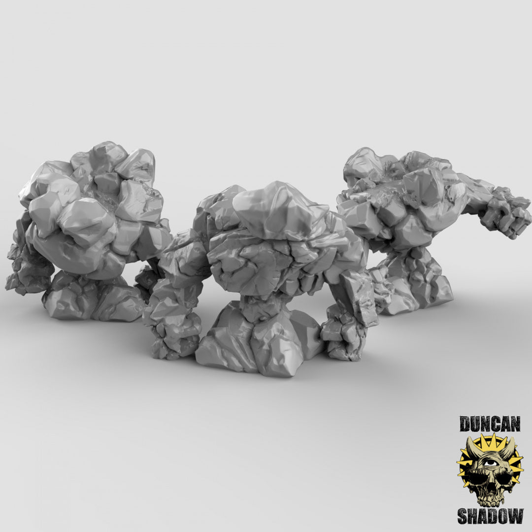 Pequeños elementales de tierra | Sombra de Duncan | Compatible con Dragones y Mazmorras y Pathfinder