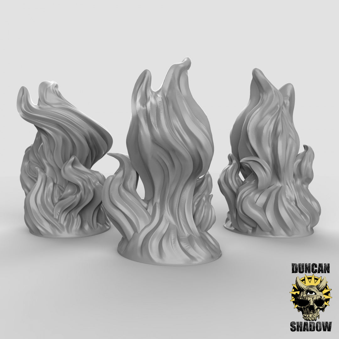 Pequeños elementales de fuego | Sombra de Duncan | Compatible con Dragones y Mazmorras y Pathfinder