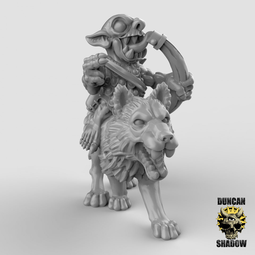 Goblin Wolf Riders Outriders | Duncan Shadow | Compatible with Dungeons & Dragons and Pathfinder
