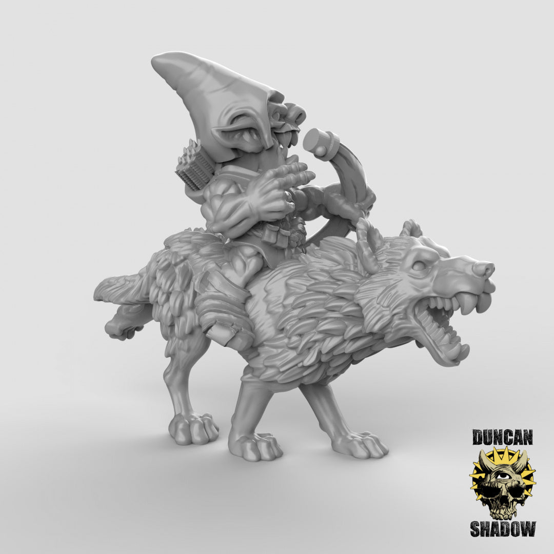 Goblin Wolf Riders Outriders | Duncan Shadow | Compatible with Dungeons & Dragons and Pathfinder