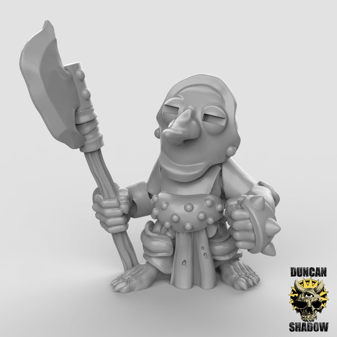 Goblins in Heavy Armor With Great Axes | Duncan Shadow | Compatible with Dungeons & Dragons and Pathfinder
