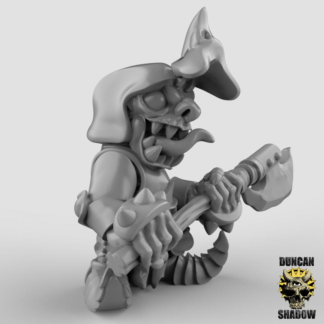 Goblins in Heavy Armor With Great Axes | Duncan Shadow | Compatible with Dungeons & Dragons and Pathfinder