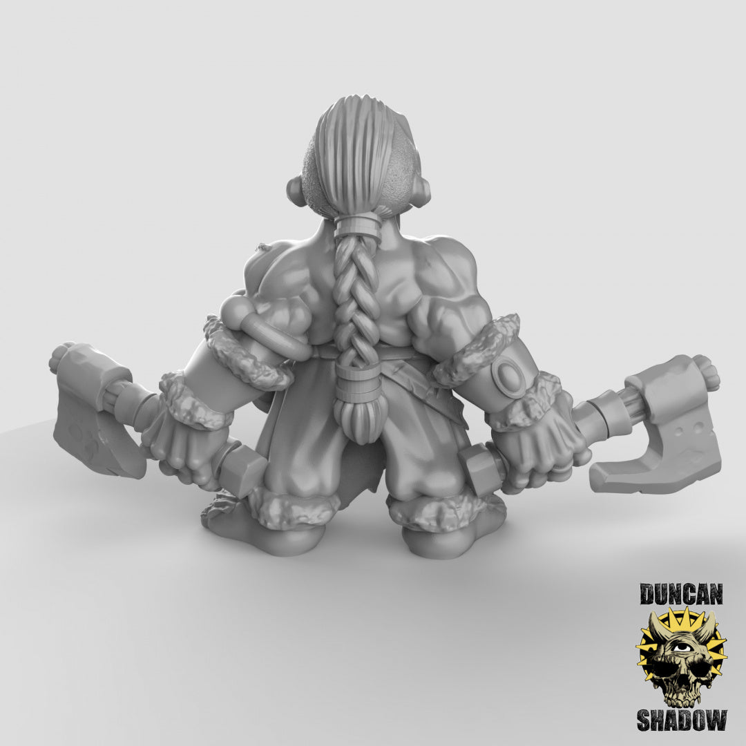Halfling Barbarian | Duncan Shadow | Compatible with Dungeons & Dragons and Pathfinder