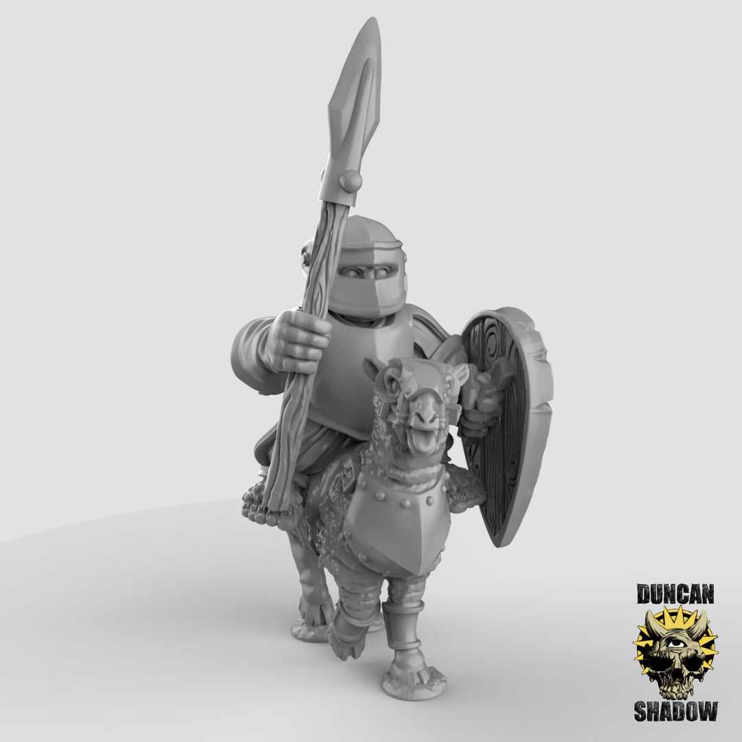 Halfling Sheep Cavalry Knights | Duncan Shadow | Compatible with Dungeons & Dragons and Pathfinder