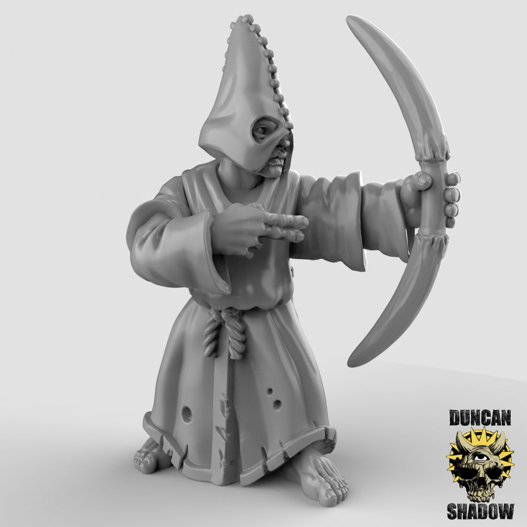 Human Cultists With Bows | Duncan Shadow | Compatible with Dungeons & Dragons and Pathfinder
