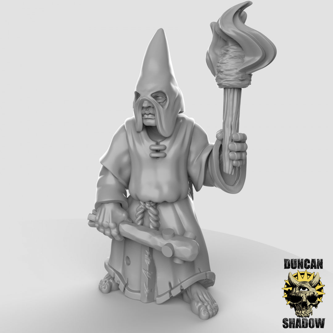 Menschliche Kultisten mit Keulen | Duncan Shadow | Kompatibel mit Dungeons & Dragons und Pathfinder