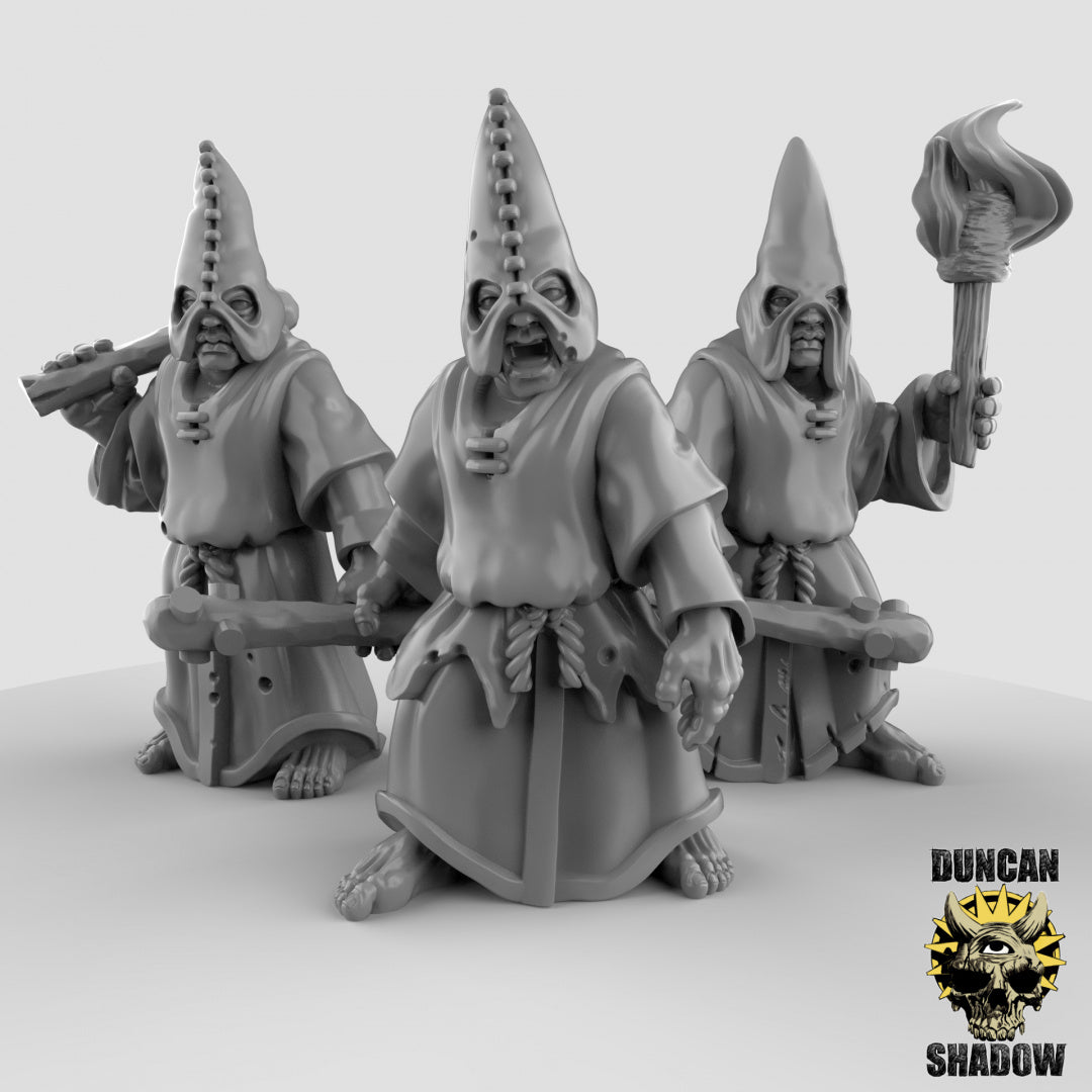 Cultistas humanos con garrotes | Sombra de Duncan | Compatible con Dragones y Mazmorras y Pathfinder