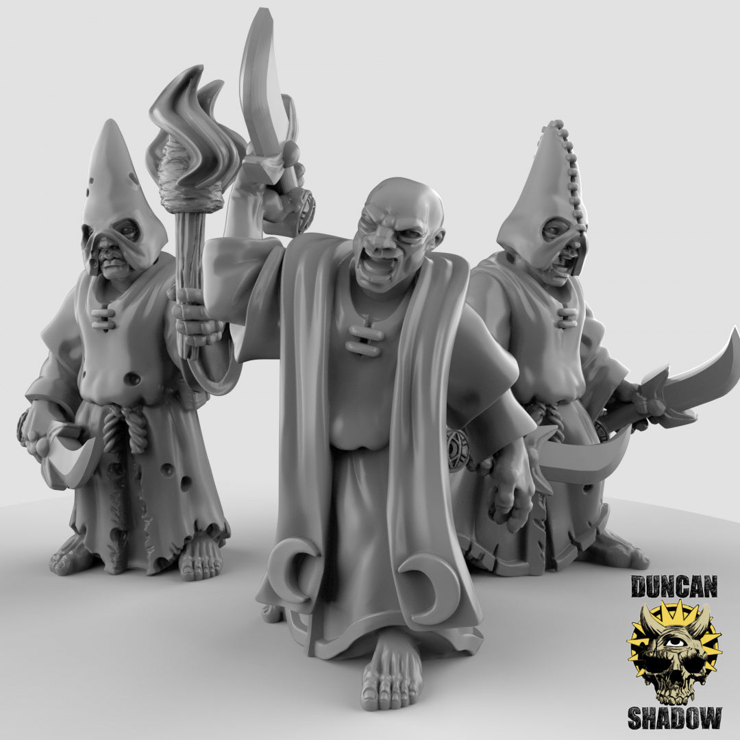 Cultistas humanos con dagas | Sombra de Duncan | Compatible con Dragones y Mazmorras y Pathfinder