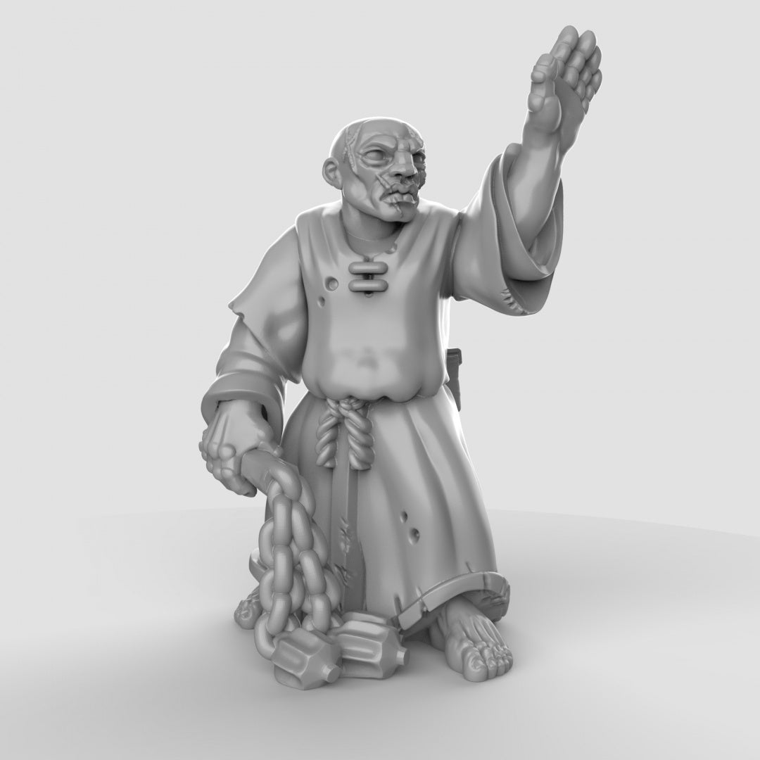 Menschliche Kultisten mit Dreschflegel | Duncan Shadow | Kompatibel mit Dungeons & Dragons und Pathfinder