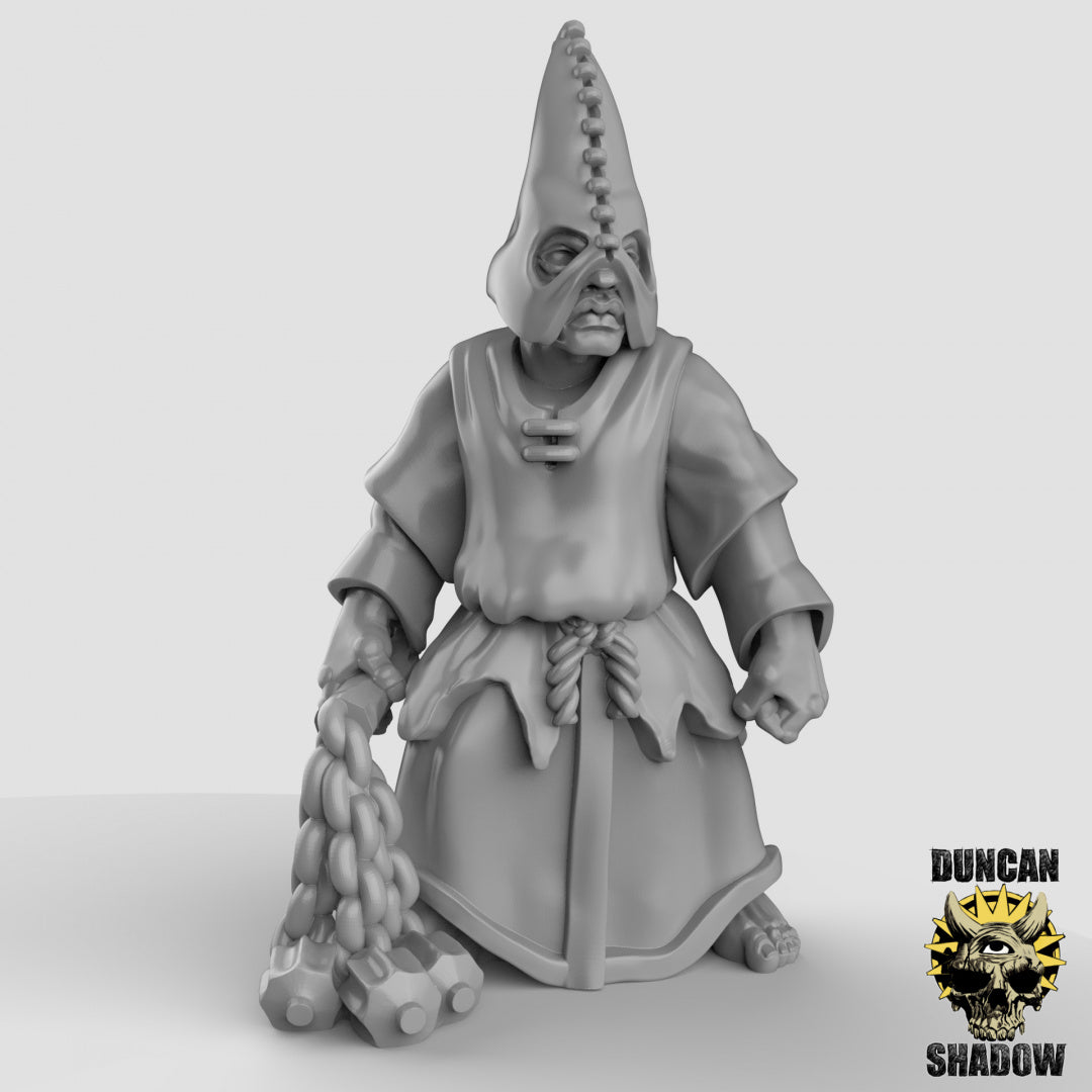 Menschliche Kultisten mit Dreschflegel | Duncan Shadow | Kompatibel mit Dungeons & Dragons und Pathfinder