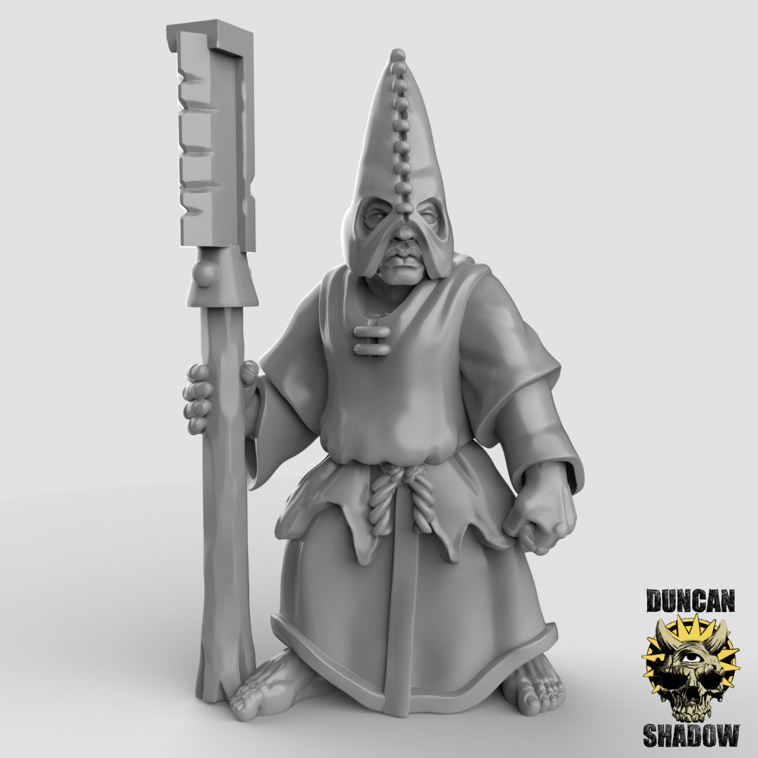 Human Cultists With Polearms | Duncan Shadow | Compatible with Dungeons & Dragons and Pathfinder