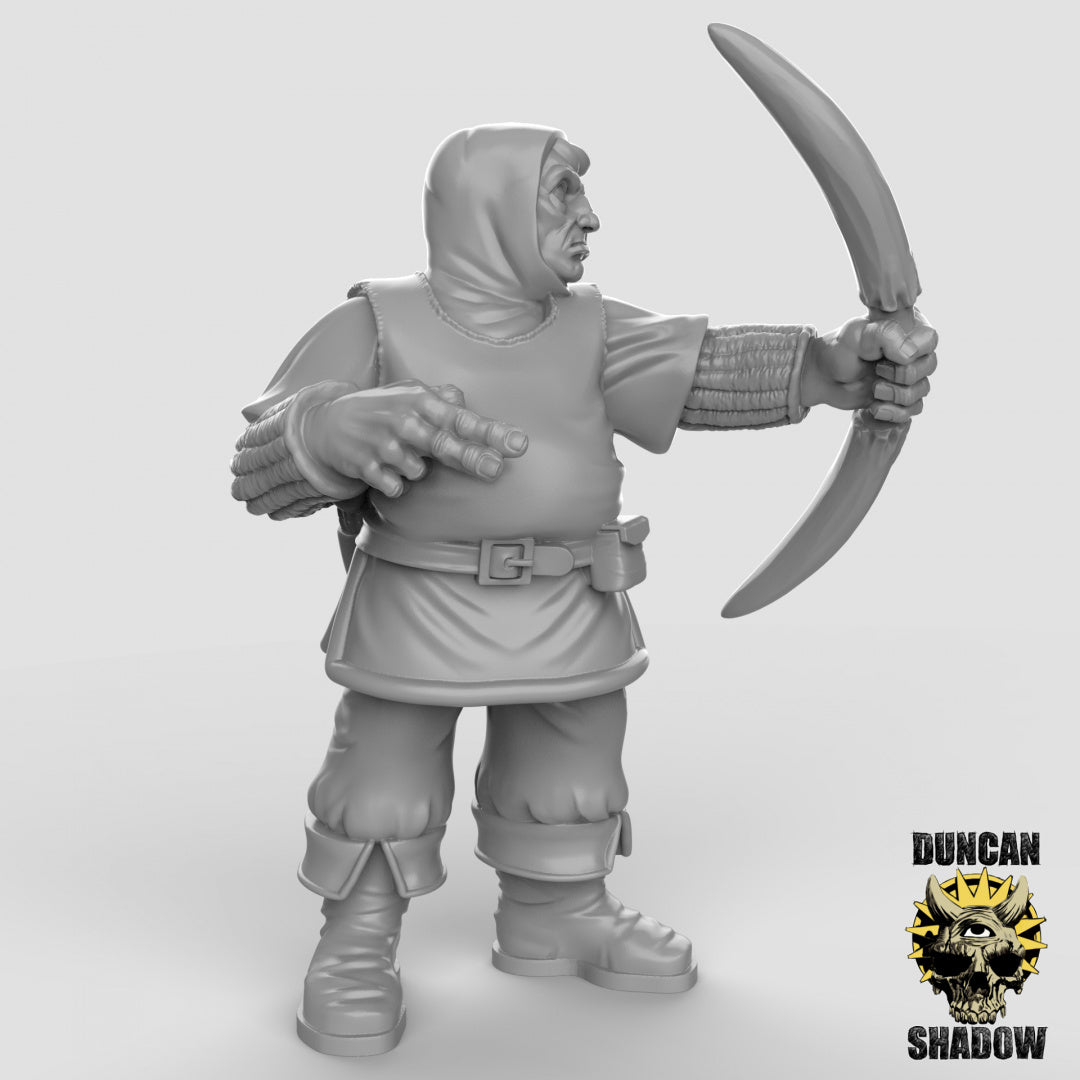 Menschlicher Stadtwächter mit Bogen | Duncan Shadow | Kompatibel mit Dungeons & Dragons und Pathfinder
