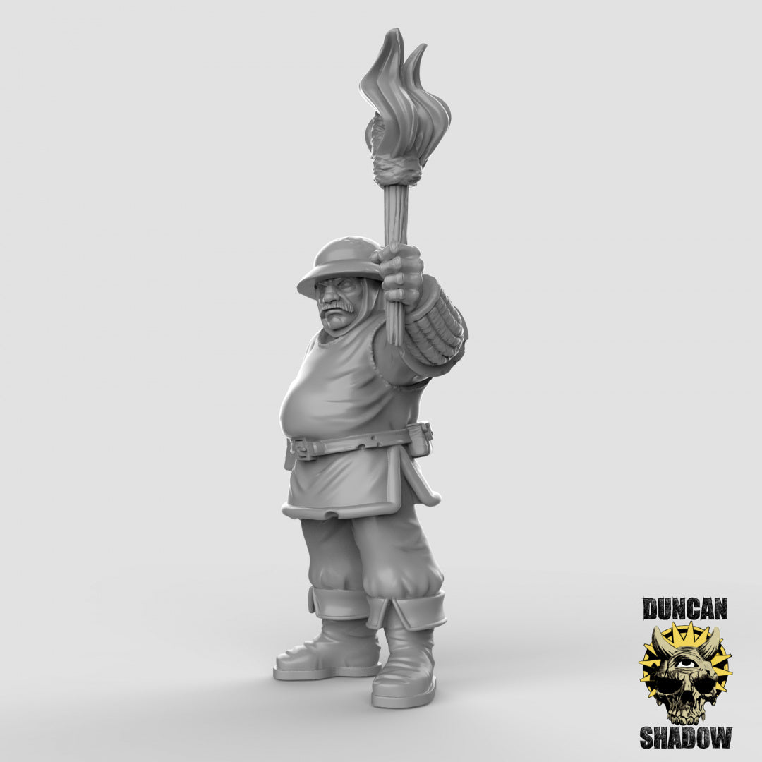 Menschlicher Stadtwächter mit Dolchen | Duncan Shadow | Kompatibel mit Dungeons & Dragons und Pathfinder