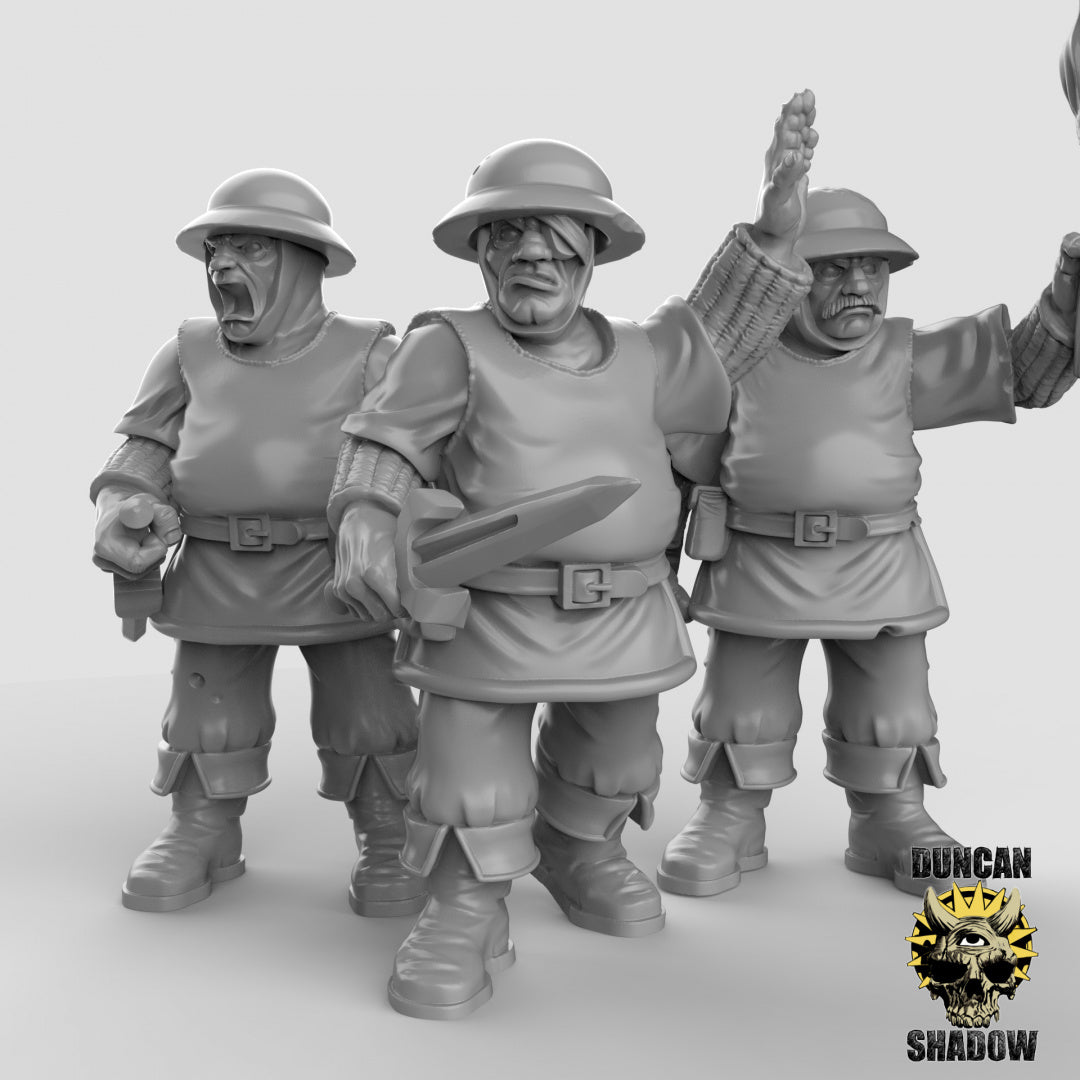 Menschlicher Stadtwächter mit Dolchen | Duncan Shadow | Kompatibel mit Dungeons & Dragons und Pathfinder