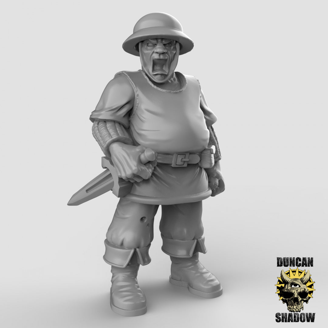 Menschlicher Stadtwächter mit Dolchen | Duncan Shadow | Kompatibel mit Dungeons & Dragons und Pathfinder