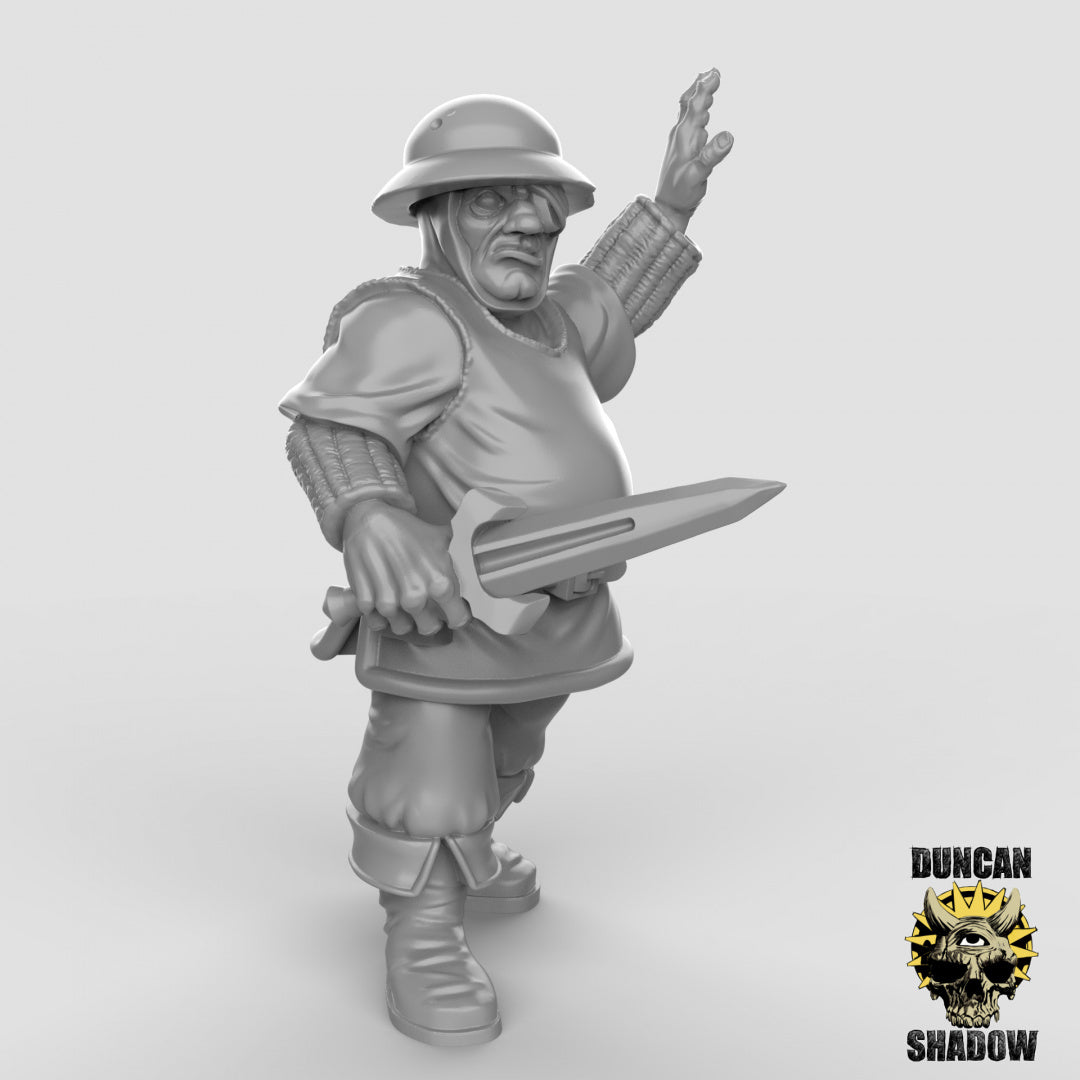 Menschlicher Stadtwächter mit Dolchen | Duncan Shadow | Kompatibel mit Dungeons & Dragons und Pathfinder