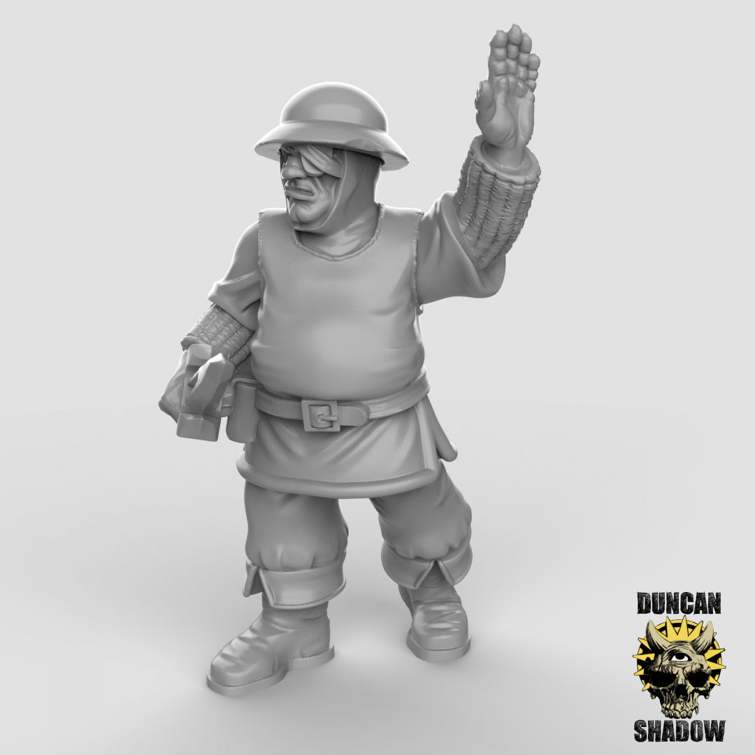 Menschlicher Stadtwächter mit Dolchen | Duncan Shadow | Kompatibel mit Dungeons & Dragons und Pathfinder