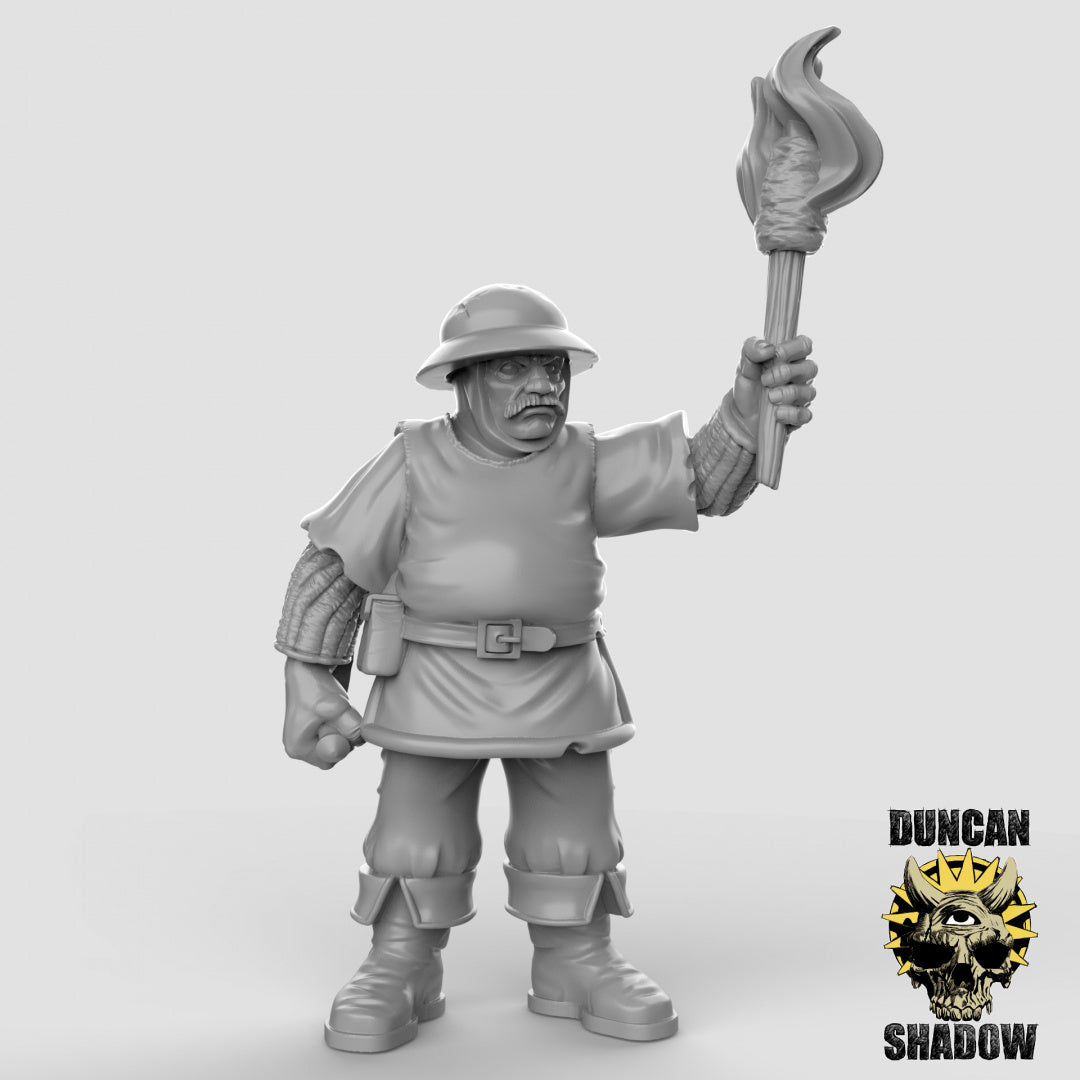 Menschlicher Stadtwächter mit Dolchen | Duncan Shadow | Kompatibel mit Dungeons & Dragons und Pathfinder